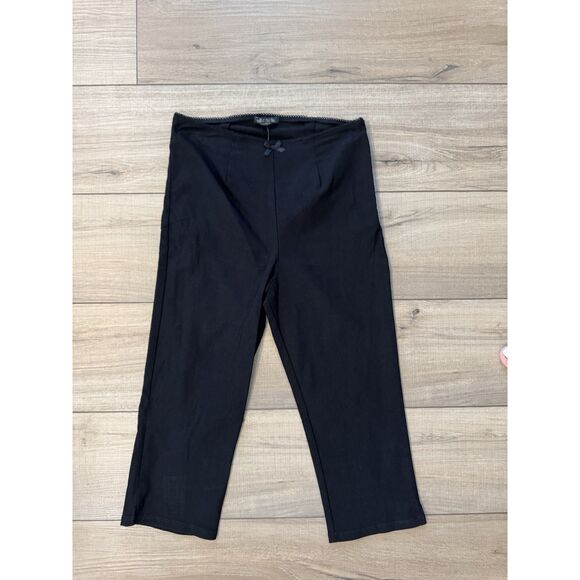 Wild Fable Women's High Rise Capri Twill Pants Black S Small Y2K 90s NWT Stretch - Picture 2 of 4